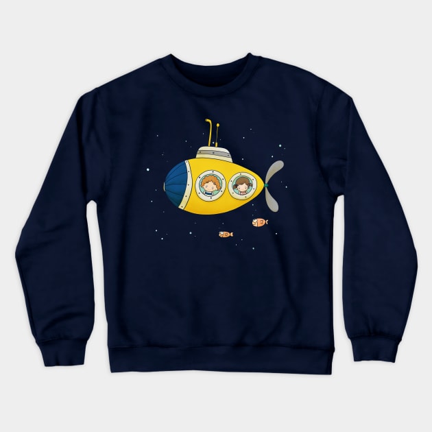 A Yellow Submarine Crewneck Sweatshirt by Lmay